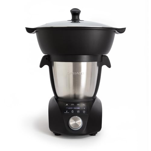 CREATE/CHEFBOT COMPACT CONNECT/Intelligente Multifunktionsküchenmaschine mit Dampfgareinsatz / 3.5L Fassungsvermögen, 24 Automatikprogramme, 10 Geschwindigkeiten + Turbofunktion, 1200W von CREATE