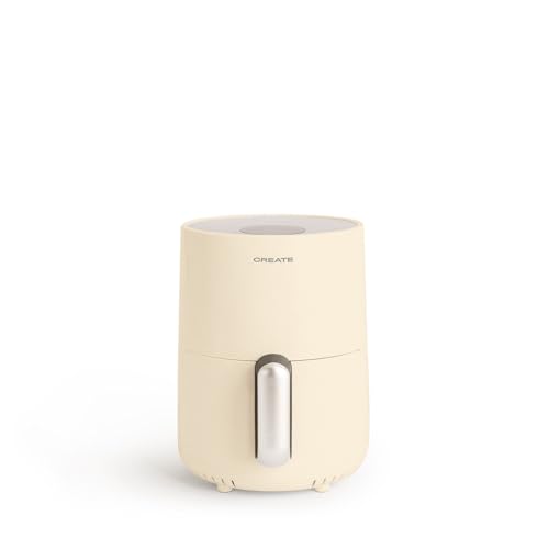 CREATE/FRYER AIR/Heißluftfritteuse 1.5L Cremeweiß/Antihaft-Korb, automatische Abschaltung, BPA-frei, programmierbar, 900W von CREATE