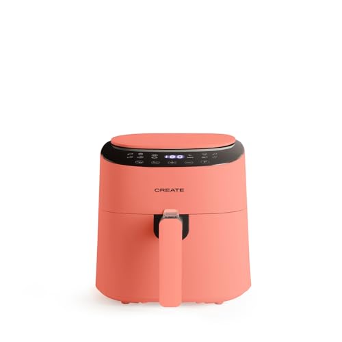 CREATE/FRYER AIR PRO COMPACT/Heißluftfritteuse 3.5L Terrakotta / 8 Programme, Display, praktisch, leichte Reinigung, 360º-Luftzirkulationssystem, 1300W von CREATE