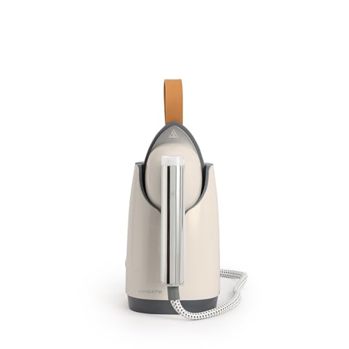 CREATE/IRON DUAL PRO/Horizontal- und vertikales Dampfbügeleisen 800ml Cremeweiß / 2 in 1 Design, 4 Bügelfunktionen, Dampfstoß & Trockenbügeln, Sicherheitssystem, Antihaftbeschichtung, 1630W von CREATE