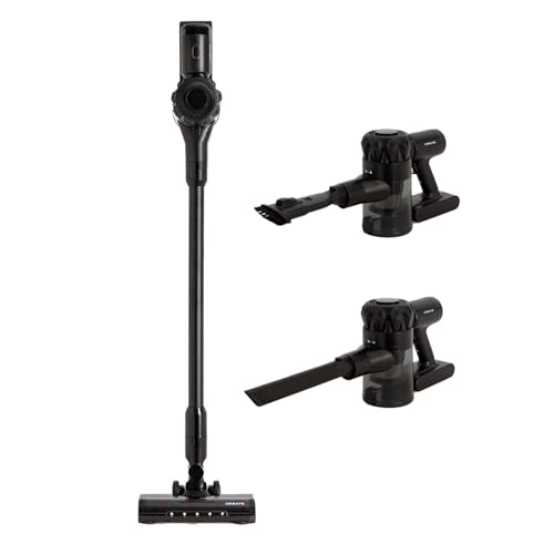 CREATE / Cyclone Force/Kabelloser Handstaubsauger Schwarz 25.9V / Saugleistung 23000 Pa, kabelloser Betrieb, Anti-Tangle-Technologie, bis zu 55 Minuten Laufzeit von CREATE