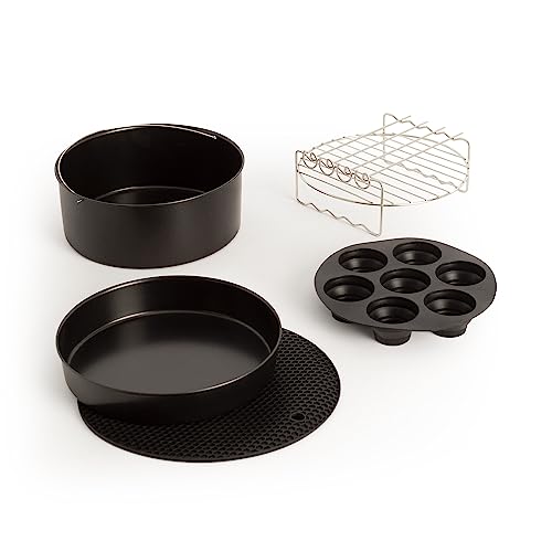 CREATE / Fryer Air Pro Large Tools/6.2L Air Fritteuse Zubehörset / Muffinförmchen Pizza Backform Backform 4 Spieße Gitter Silikon Untersetzer von CREATE