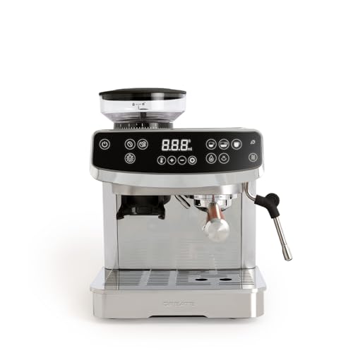 CREATE / THERA ADVANCE TOUCH/Halbautomatische Espressomaschine / 20 bar, Touchscreen, integriertes Mahlwerk, Dampfarm, Reinigungsanzeige, Wasserheizfunktion, Kaffeebohnenbehälter, 2200W von CREATE