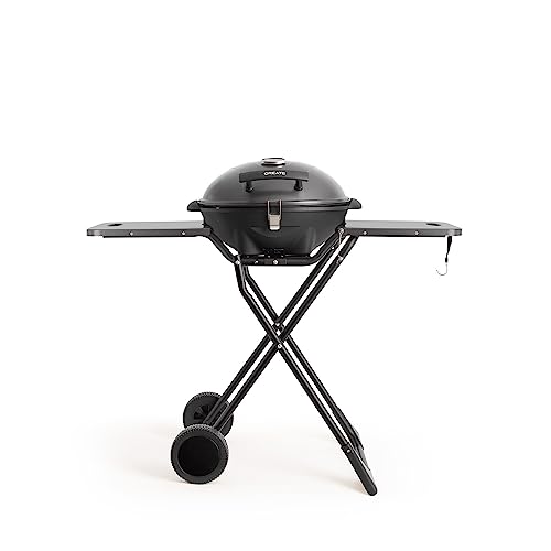 CREATE /BBQ SURFACE 2 IN 1 / Elektrogrill klappbar Tischgrill oder Standgrill schwarz/kompakt, vertikal, vielseitig, Grill und Grill, Temperaturkontrolle, 5 Stufen einstellbar von CREATE