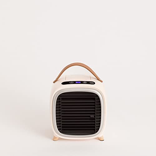 CREATE | AIR COOLER BOX STUDIO | Tragbare Mini-Klimaanlage/BEIGE/Tischklimaanlage, Luftbefeuchter/USB-Luftreiniger / 400 ml/Timer/LCD-Touch / 3 Geschwindigkeiten von CREATE