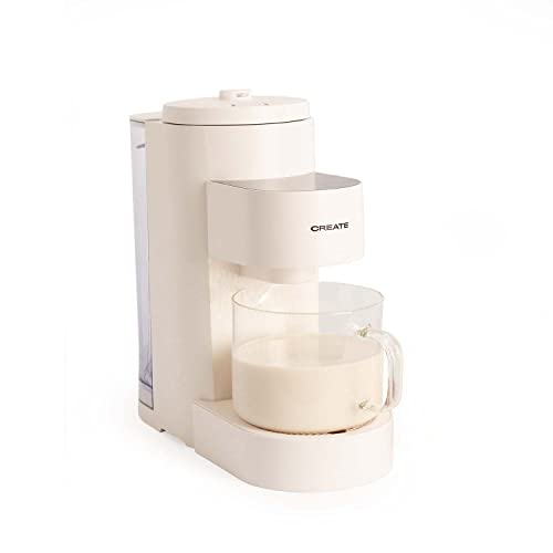 CREATE/VEGAN MILK MAKER PRO/Maschine zur Zubereitung von Mandelmilch, Sojamilch, Hafermilch, Milchshake, 6 Programme, Timer, für alle Arten von Pflanzenmilch geeignet, 1.5 Liter, 1200W von CREATE