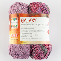 Glitzer Sockenwolle "Galaxy" von CREATELLI