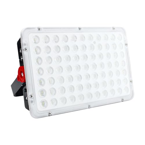 CREATESTAR LED Strahler Außen, 200W Baustrahler 20000LM Außenstrahler 6500K Kaltweiß Scheinwerfer IP66 Wasserdicht, LED Fluter für Lager, Garten, Garage, Sportplatz, Hof, Parkplatz von CREATESTAR