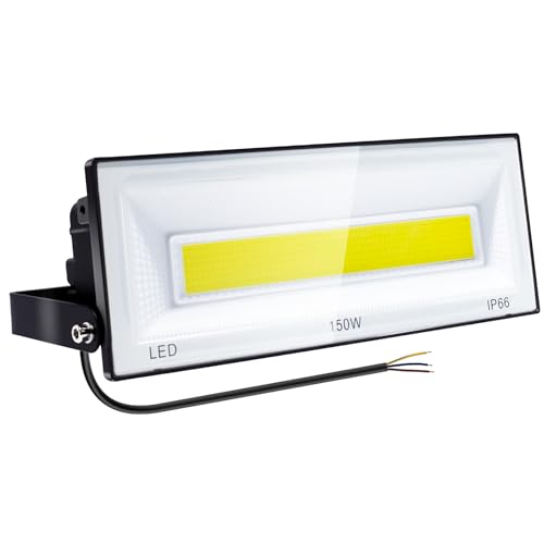 CREATESTAR LED Strahler Flutlichter 150W Led strahler außen 14750lm Superhelle Fluter 6500K IP66 Wasserfest strahler außen für Rasenflächen Hinterhof von CREATESTAR