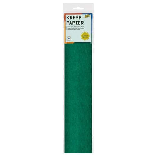 CREATIV DISCOUNT ® Krepp-Papier 50x250 cm, Moosgrün von CREATIV DISCOUNT