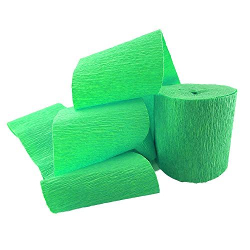 CREATIV DISCOUNT Krepp-Band, 10m x 5 cm, zum Basteln und Dekorieren, grün von CREATIV DISCOUNT