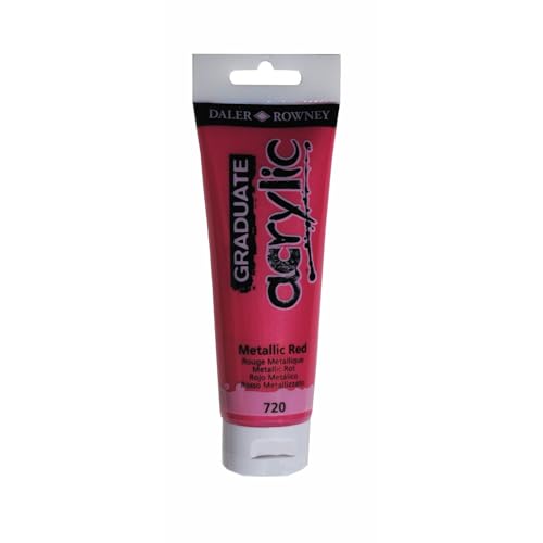 CREATIV DISCOUNT NEU GRADUATE Acrylfarbe 120 ml, Metallic Rot von CREATIV DISCOUNT