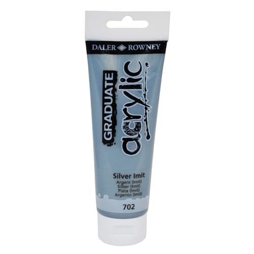 CREATIV DISCOUNT NEU GRADUATE Acrylfarbe 120 ml, Silber (imit.) von CREATIV DISCOUNT