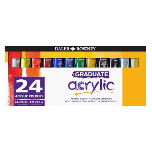 CREATIV DISCOUNT NEU GRADUATE Acrylfarben Set 24 x 22ml von CREATIV DISCOUNT