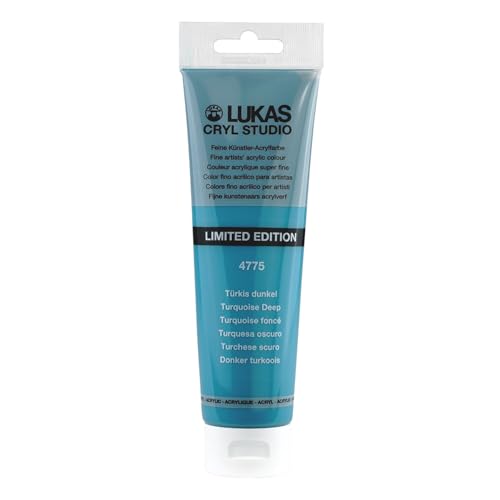 CREATIV DISCOUNT NEU LUKAS CRYL STUDIO/Acrylfarbe, 125 ml, Türkis dunkel von CREATIV DISCOUNT