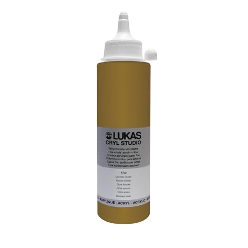 CREATIV DISCOUNT NEU LUKAS CRYL STUDIO/Acrylfarbe, 250 ml, Dunkler Ocker von CREATIV DISCOUNT