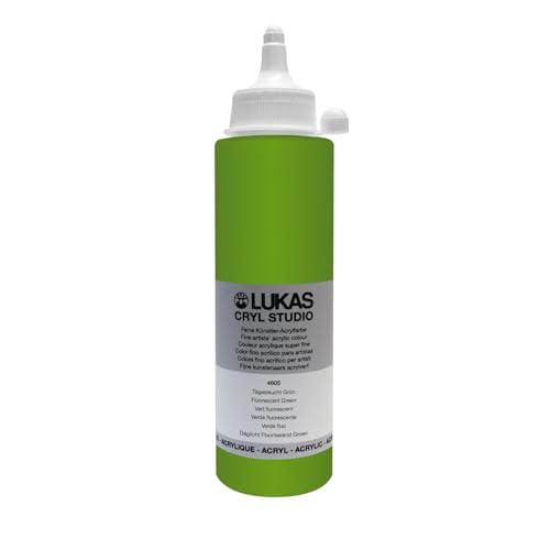 CREATIV DISCOUNT NEU LUKAS CRYL STUDIO/Acrylfarbe, Tagesleuchtfarbe 250 ml, Grün von CREATIV DISCOUNT
