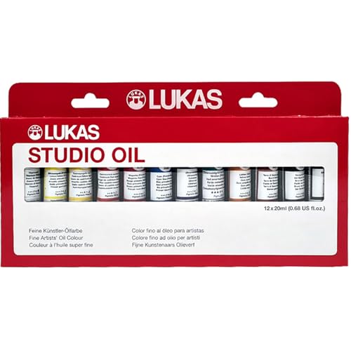 CREATIV DISCOUNT NEU LUKAS STUDIO OIL/Ölmalfarben Set, 12 x 20 ml von CREATIV DISCOUNT