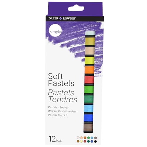 CREATIV DISCOUNT NEU Simply Pastellkreiden Set mit 12 weichen Pastellkreiden von CREATIV DISCOUNT