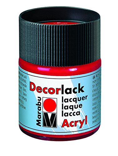 Marabu Decorlack 50ml Karminrot von CREATIV-DISCOUNT
