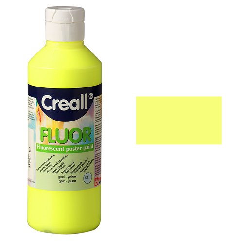 NEU Creall Fluor-Farbe, 250ml, Gelb [Haushaltswaren] von CREATIV-DISCOUNT