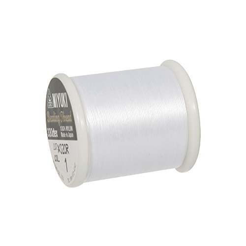 NEU Miyuki Perlengarn, 0,27mm, 50m, schneeweiß von CREATIV DISCOUNT