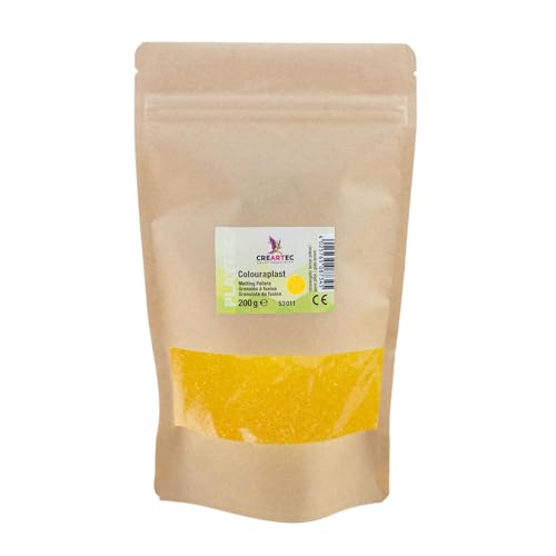 Schmelzgranulat/Colouraplast zitronengelb 200 g PREISHIT von CREATIV DISCOUNT