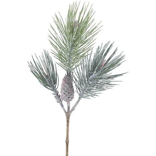 CREATIV green weihnachtlicher Kiefernzweig geeist mit Glitzer 58cm I künstlicher Tannen-Zweig mit naturgetreuen Zapfen & Nadeln I Weihnachtsdeko I Tischdeko für Weihnachten I Weihnachtsgesteck CREATIV green weihnachtlicher Kiefernzweig geeist mit Glitzer 58cm I künstlicher Tannen-Zweig mit naturgetreuen Zapfen & Nadeln I Weihnachtsdeko I Tischdeko für Weihnachten I Weihnachtsgesteck von CREATIV green