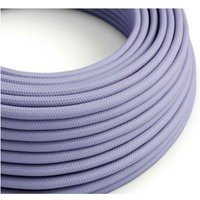 Creative-cables Italia - Creative-cables lavendelfarbenes textilkabel pro meter rm07 2x0,75mm - xz2rm07 von CREATIVE-CABLES ITALIA