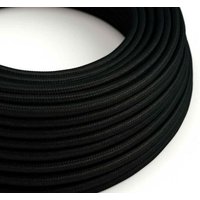 Elektrokabel rund ummantelt in seideneffektgewebe 2x0,75 schwarz xz2rm04 - Creative-cables Italia von CREATIVE-CABLES ITALIA