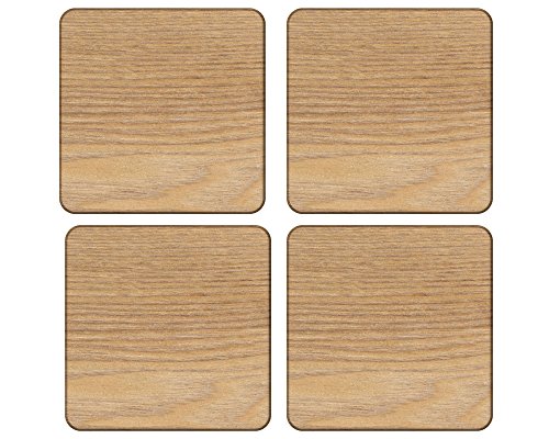 Set of 4 Oak Wood Coasters by Creative Tops von CREATIVE TOPS