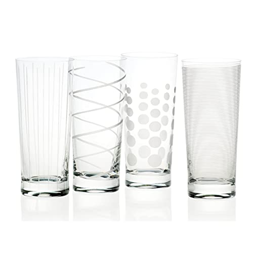 CREATIVE TOPS Mikasa Cheers Set mit 4 Longdring-Bechergläsern aus Kristall, 550 ml (19 FL oz) von CREATIVE TOPS