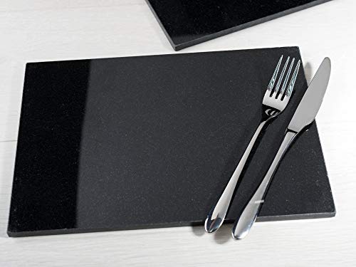 NATURALS Creative Tops 2er Set natürliche Schiefer Tischsets, 29,5 x 21 cm (11½ x 8¼), Granit, One Size, 2 von CREATIVE TOPS