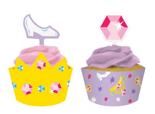 Creative Converting Castle Fun Cupcake Topper Decorations with Matching Baking Cup Wrappers, 12 Count von Creative Converting