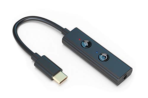 CREATIVE Sound Blaster Play! 4, hochauflösender Audioadapter, USB-C Externe Stereo-Soundkarte DAC kompatibel mit Windows, MAC, PS4, PS5, PC, Kopfhörern, Laptops, Smartphones, Tablets von CREATIVE