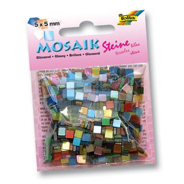 Mosaik Kunstharz Glänzend 5x5mm 45g sortiert Mosaik Kunstharz Glänzend 5x5mm 45g sortiert von CREATIVE