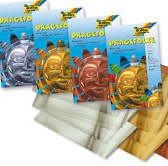 Prägefolie, 5 Bogen, 19x30cm, farbig sortiert [Misc.] von CREATIVE