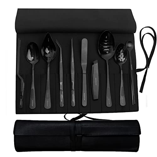 CREATIVECHEF Professional Chef Plating Kit, 10-teiliges kulinarisches Beschichtungs-Set, schwarz, Edelstahl CREATIVECHEF Professional Chef Plating Kit, 10-teiliges kulinarisches Beschichtungs-Set, schwarz, Edelstahl von CREATIVECHEF