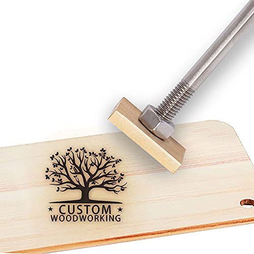 CREATPLANET Custom Holzbrandeisen 3cm Leder Branding Eisenstempel Custom Logo Heat BBQ Stempel Mit Messingkopf & Holzgriff Zum Backen Holzbearbeitung Handgefertigtes Design - Baum Des Lebens # 1 von OLYCRAFT