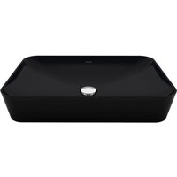 Aufsatzwaschbecken rechteckig schwarz matt 60x40 cm - Creavit von CREAVIT