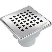 Creavit - Bodenablauf Edelstahl 150x150mm Hofablauf Terrasse Duschablauf Badablauf dn 50 von CREAVIT