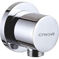Creavit - Chrom Messing Wandanschlussbogen Rund Wandbogen Außengewinde von CREAVIT