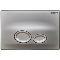 Creavit - Drop wc Betätigungsplatte 2-Mengen-Spülung Chrom Matt von CREAVIT
