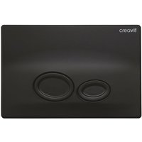 Creavit - Drop wc Betätigungsplatte 2-Mengen-Spülung Schwarz matt Creavit - Drop wc Betätigungsplatte 2-Mengen-Spülung Schwarz matt von CREAVIT
