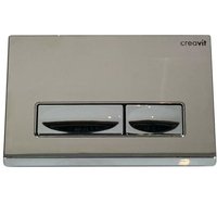 Design wc Betätigungsplatte für 2-Mengenspülung in hochglanz /chrom - Creavit von CREAVIT