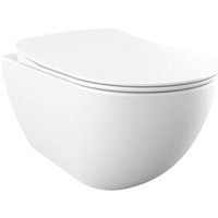 Free Wand wc spülrandlos weiß & SoftClose TakeOff WC-Sitz basalt matt von CREAVIT
