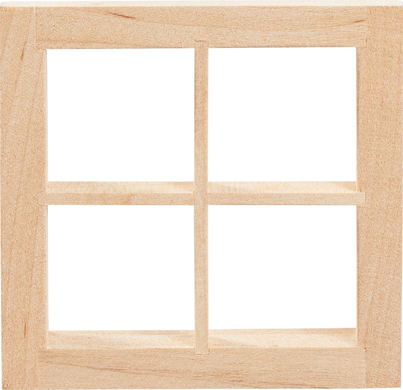 HobbyFun Dekofigur Miniatur Fenster quadratisch breite Tiefe, 7 cm x 7 cm von HobbyFun