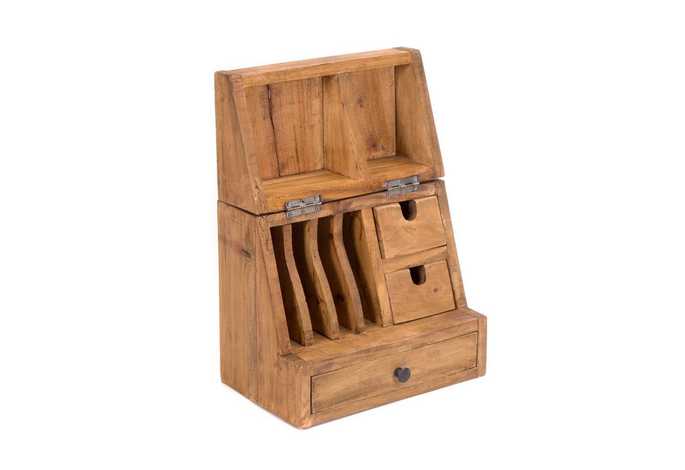 CREEDWOOD Aufbewahrungsbox BÜRO ORGANIZER CASE", Mahagoni Holz, 48 cm, Tisch Organizer" von CREEDWOOD