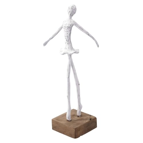 CREEDWOOD Ballerina SKULPTUR Ballett III | weiß, Mangoholz, 37cm | Ballett Dekofigur, Ballett Aufsteller, Ballerina Statue auf Sockel, Tänzer Deko Objekt, Ballett-Deko CREEDWOOD Ballerina SKULPTUR Ballett III | weiß, Mangoholz, 37cm | Ballett Dekofigur, Ballett Aufsteller, Ballerina Statue auf Sockel, Tänzer Deko Objekt, Ballett-Deko von CREEDWOOD
