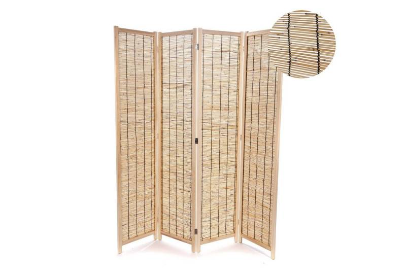 CREEDWOOD Paravent, Farbe: natur, 170x160 cm (HxB) Breite je Element (ca): 40 cm. von CREEDWOOD